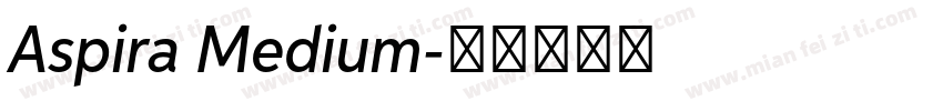 Aspira Medium字体转换